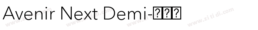Avenir Next Demi字体转换